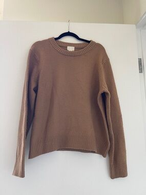H&M Women's Scoop/Crewneck Sweater - Brown